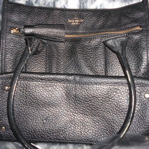 KATE SPADE HAND BAG BLACK leather